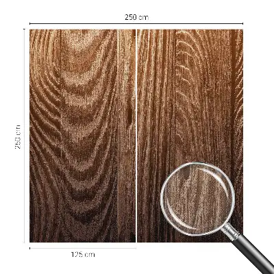 Fototapete in 3D-Optik mit Holzringen als Motiv