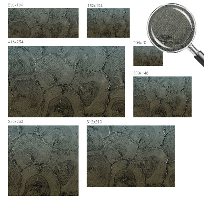 24D-Fototapete fürs Schlafzimmer Holzringe