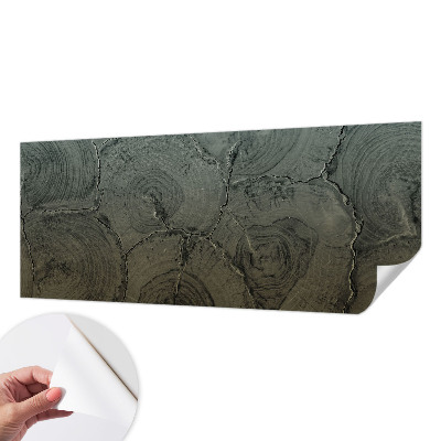 24D-Fototapete fürs Schlafzimmer Holzringe