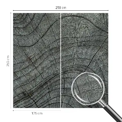 24D-Fototapete fürs Wohnzimmer mit Maserungsmuster