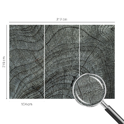 24D-Fototapete fürs Wohnzimmer Maserungsmuster