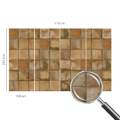 Fototapete nach Maß mit rustikalem Mosaikmotiv