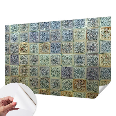Moderne Fototapete nach Maß mit geometrischem Fliesenmotiv