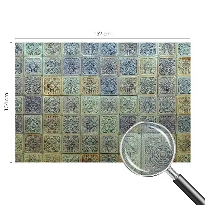 Moderne Fototapete nach Maß mit geometrischem Fliesenmotiv