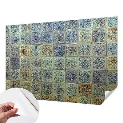 Moderne Fototapete nach Maß mit geometrischem Fliesenmotiv