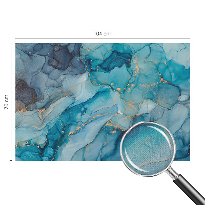 Selbstklebende Fototapete fürs Wohnzimmer Blaue Abstraktion