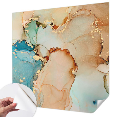 Selbstklebende Fototapete fürs Schlafzimmer Farbenfrohe abstrakte