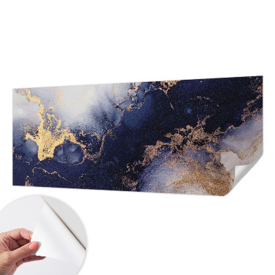 25D-Fototapete Marineblaue Wellen