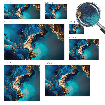 25D-Fototapete fürs Schlafzimmer Farbenfrohe Abstraktion