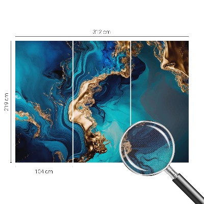 25D-Fototapete fürs Schlafzimmer Farbenfrohe Abstraktion