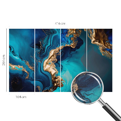 25D-Fototapete fürs Schlafzimmer Farbenfrohe Abstraktion