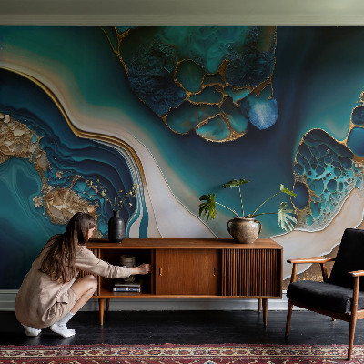 Moderne Fototapete nach Maß Farbenfrohe Abstraktion