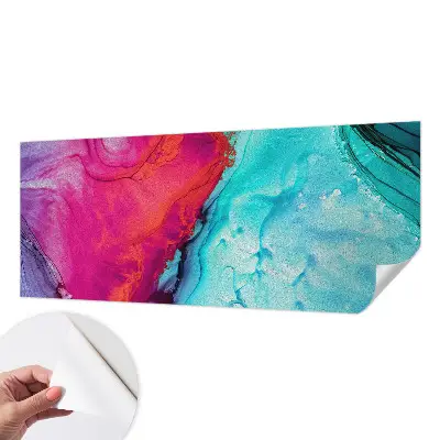 Motivtapete nach Maß mit dem Motiv „Bunte Welle“