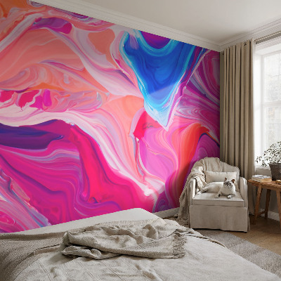 Motivtapete fürs Wohnzimmer Flüssigkeitswellen