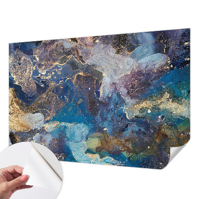 Hochwertige Bildtapete mit kosmischem Mosaikmotiv
