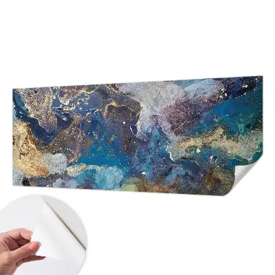 Hochwertige Bildtapete mit kosmischem Mosaikmotiv