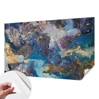 Hochwertige Bildtapete mit kosmischem Mosaikmotiv