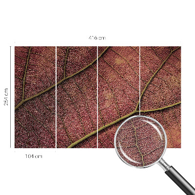 Vintage tapete Blattartige Textur