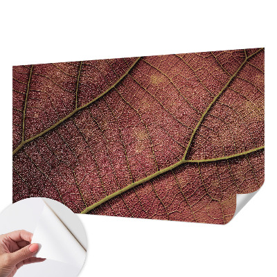 Vintage Tapete mit blattartiger Textur