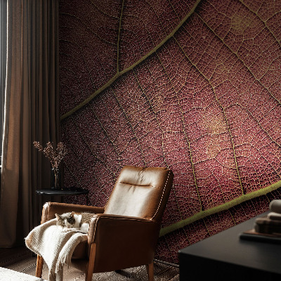 Vintage Tapete mit blattartiger Textur
