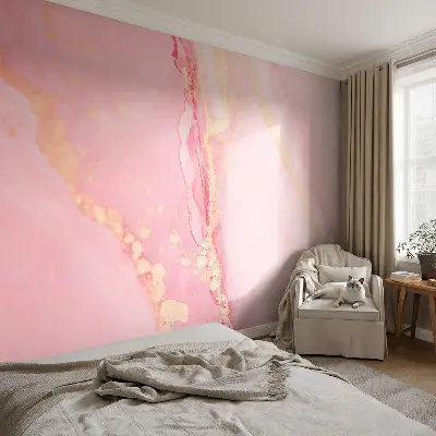 Hochwertige Bildtapete mit pastellfarbener abstrakter Illustration