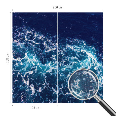 Selbstklebende Fototapete fürs Wohnzimmer Meereswellen