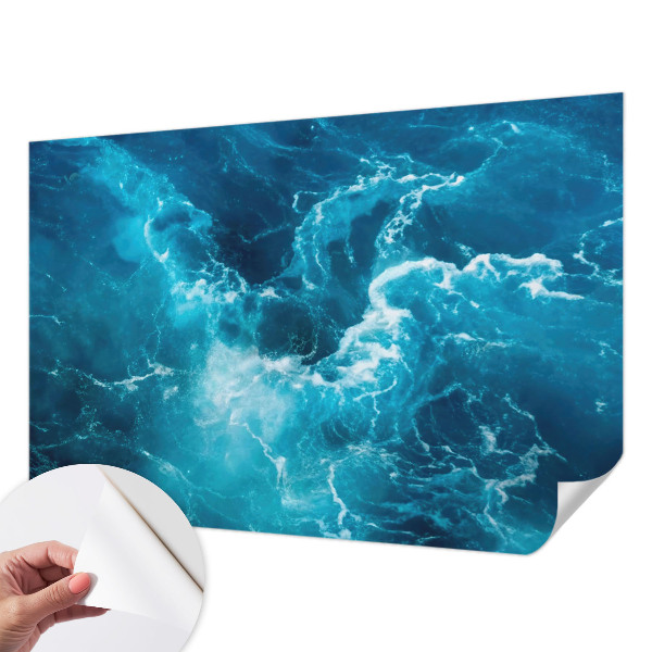 Selbstklebende Fototapete fürs Schlafzimmer mit Motiv „Meereswirbel“
