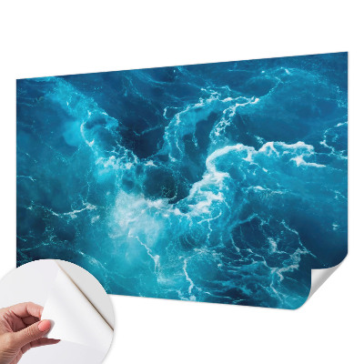 Selbstklebende Fototapete fürs Schlafzimmer mit Motiv „Meereswirbel“