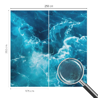 Selbstklebende Fototapete fürs Schlafzimmer Meereswirbel