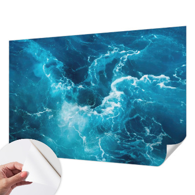 Selbstklebende Fototapete fürs Schlafzimmer mit Motiv „Meereswirbel“