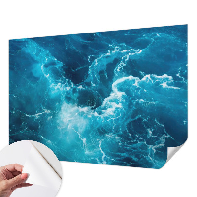 Selbstklebende Fototapete fürs Schlafzimmer mit Motiv „Meereswirbel“