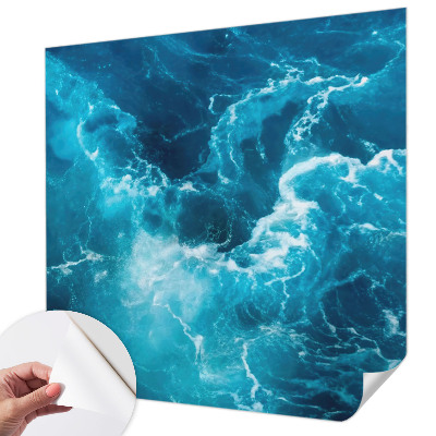 Selbstklebende Fototapete fürs Schlafzimmer mit Motiv „Meereswirbel“