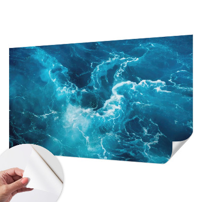 Selbstklebende Fototapete fürs Schlafzimmer mit Motiv „Meereswirbel“