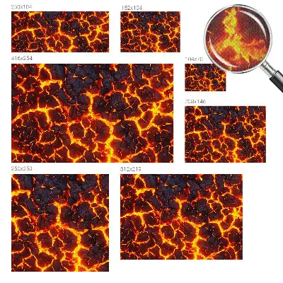 Selbstklebende Fototapete fürs Kinderzimmer mit Motiv 'Starkes Magma'