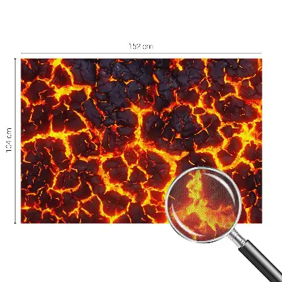 Selbstklebende Fototapete fürs Kinderzimmer mit Motiv 'Starkes Magma'