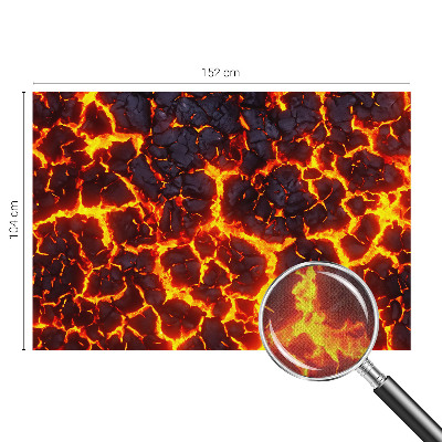 Selbstklebende Fototapete fürs Kinderzimmer Starkes Magma