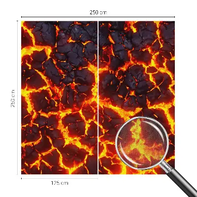 Selbstklebende Fototapete fürs Kinderzimmer mit Motiv 'Starkes Magma'