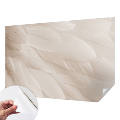 Fototapete in 3D-Optik mit ätherischem Federdesign