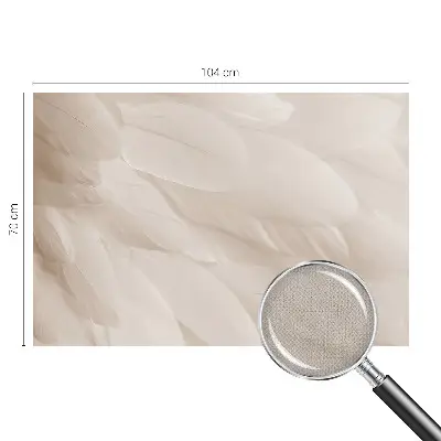 Fototapete in 3D-Optik mit ätherischem Federdesign