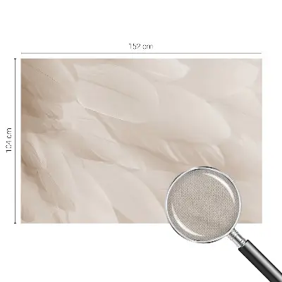 Fototapete in 3D-Optik mit ätherischem Federdesign