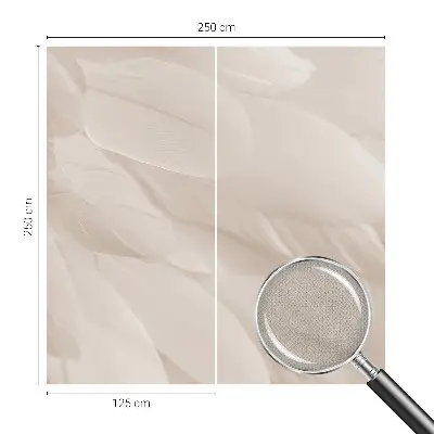 Fototapete in 3D-Optik mit ätherischem Federdesign