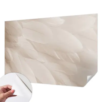 Fototapete in 3D-Optik mit ätherischem Federdesign