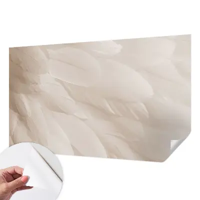 Fototapete in 3D-Optik mit ätherischem Federdesign