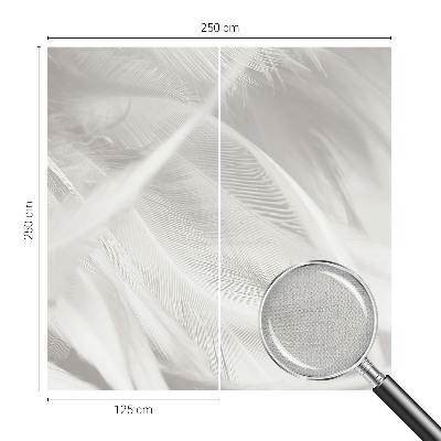 27D-Fototapete fürs Wohnzimmer Feine Federn