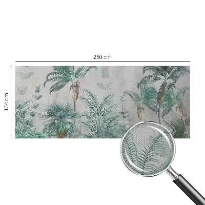 27D-Fototapete fürs Schlafzimmer mit exotischem Oasenmotiv
