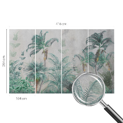 27D-Fototapete fürs Schlafzimmer Exotische Oase