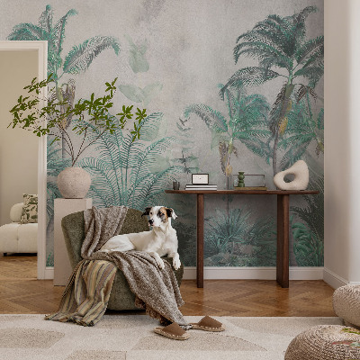 27D-Fototapete fürs Schlafzimmer Exotische Oase