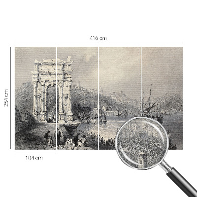 Selbstklebende Fototapete mit Meereslandschaft