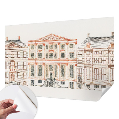 Vintage tapete Klassische Gebäude