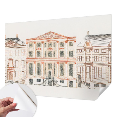 Vintage tapete Klassische Gebäude